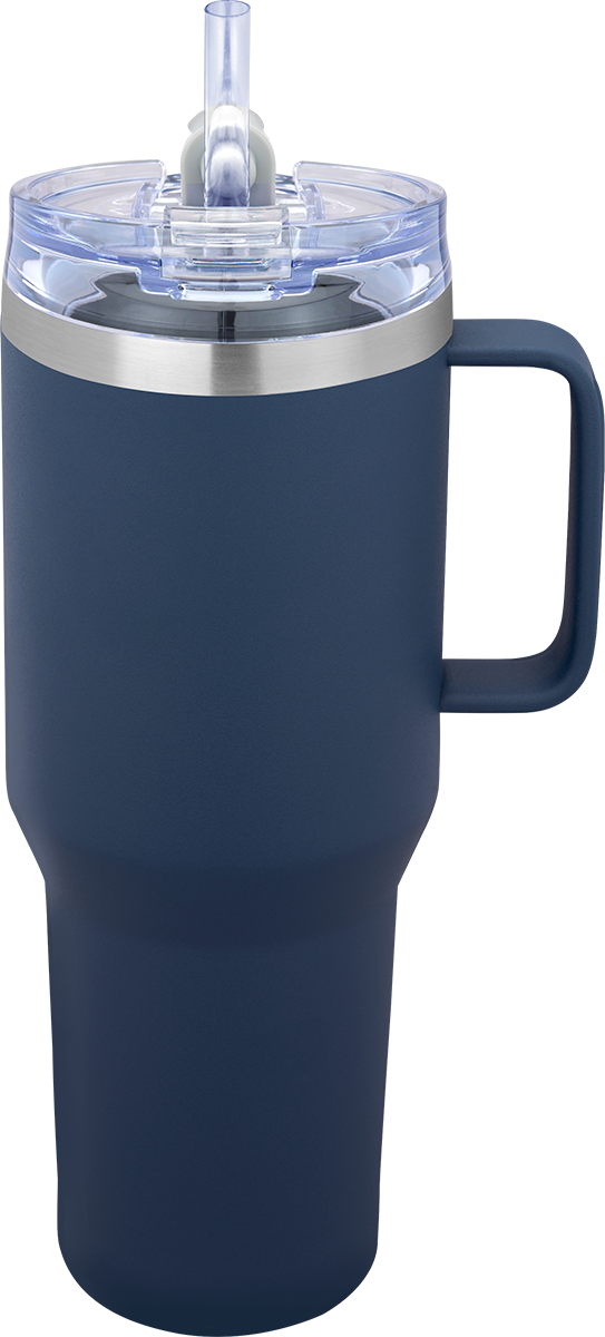  40 oz Urban Peak® Apex Ridge Vacuum Travel Mug - Undecorated  - navyBlue