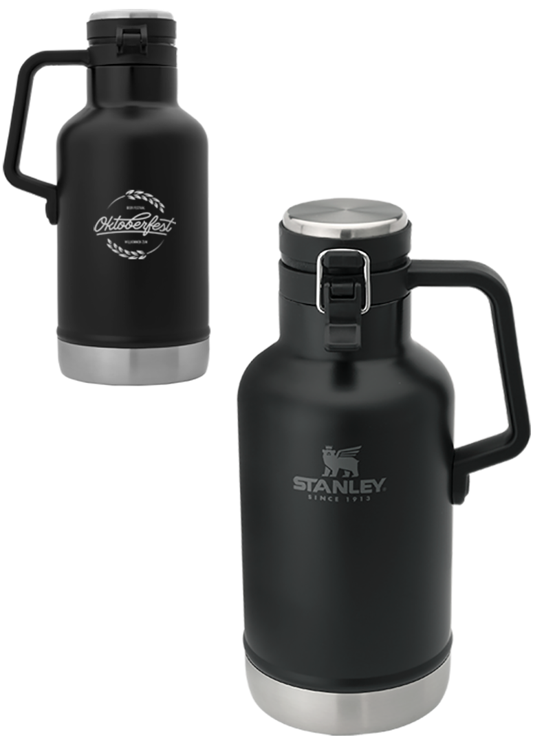  Stanley 64 oz Classic Vacuum Growler - Decorated  - black