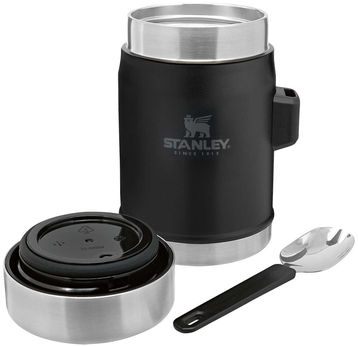  Stanley 14oz Classic Legendary Food Jar & Spork - Decorated  - black