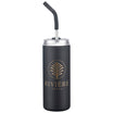  Sirena 20 oz Vacuum Insulated Tumbler with Straw - Undecorated  - Black