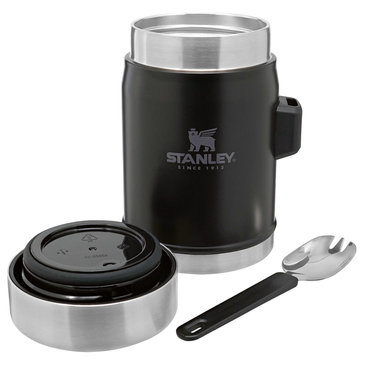  Stanley 14oz Classic Legendary Food Jar & Spork - Decorated  - black